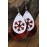Snowflake Plaid Christmas Water Drop Earrings