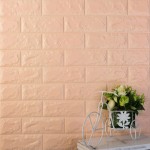 600x300mm PE Foam 3D Wall Stickers Brick Pattern Self Adhesive Anti-collision Water-resistant Moistureproof Wallpaper Home Decor Bedroom Living Room TV Wall Background Decoration