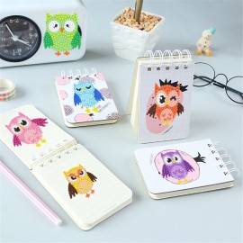 5D DIY Diamond Painting Cute Owls Diamond Painting Kits 6 PCS Diamond Painting Stickers for Kids Adult Beginners