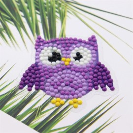 5D DIY Diamond Painting Cute Owls Diamond Painting Kits 6 PCS Diamond Painting Stickers for Kids Adult Beginners