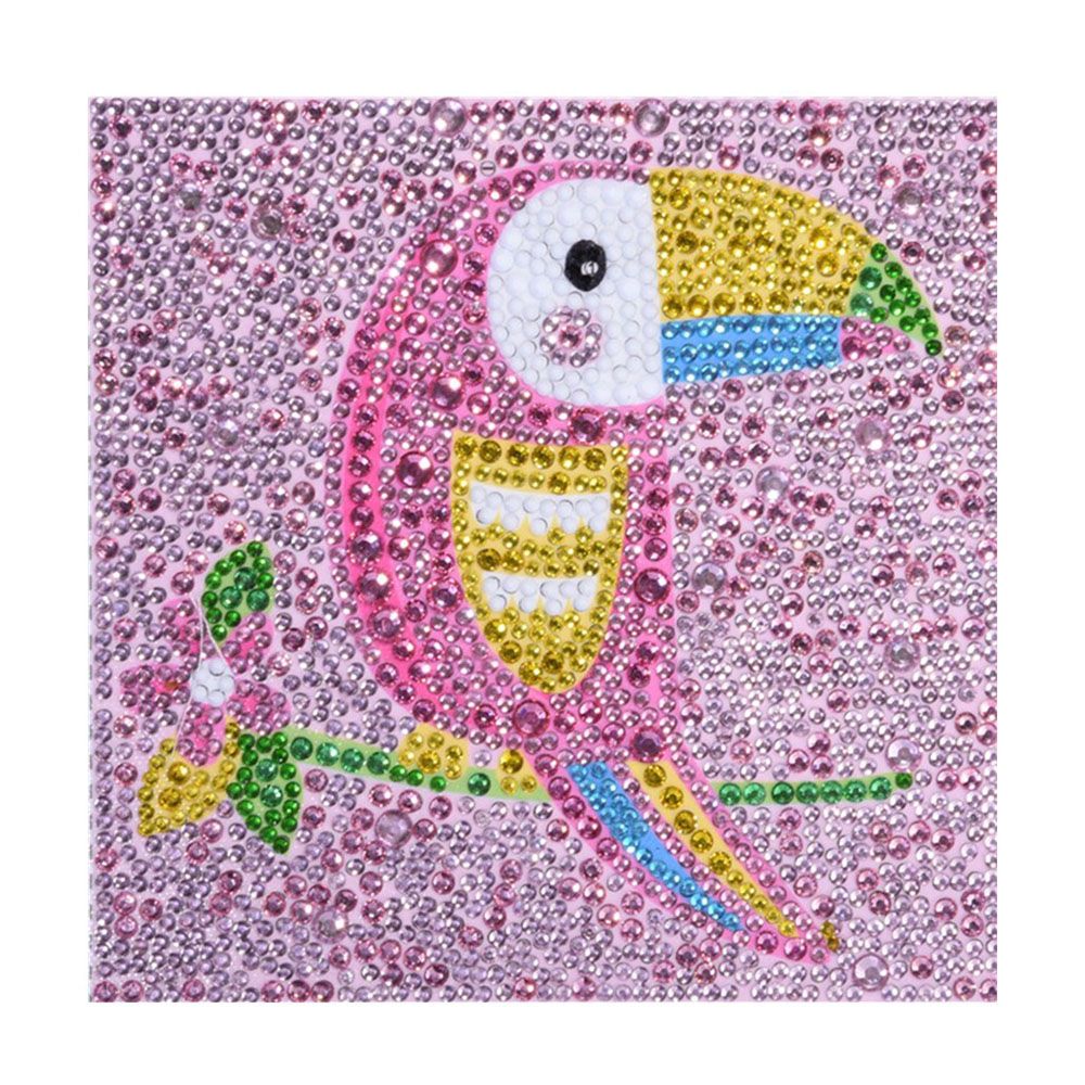 5D DIY Diamond Painting Woodpecker Special Shape Diamond Cute Animals Diamond Painting Kits for Kids Beginner