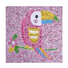 5D DIY Diamond Painting Woodpecker Special Shape Diamond Cute Animals Diamond Painting Kits for Kids Beginner