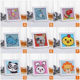 5D DIY Diamond Painting Woodpecker Special Shape Diamond Cute Animals Diamond Painting Kits for Kids Beginner
