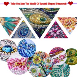 Diamond Painting DIY 5D Diamond Painting Special Shape Diamond Paintings Kits Arts Craft for Room Wall Decoration