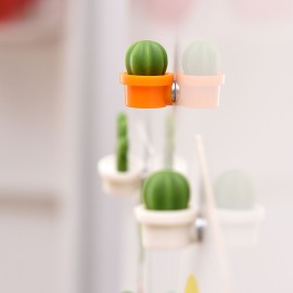 6Pcs Refrigerator Magnets Cactus Shaped Cute Fridge Magnets Refrigerator Stickers for Whiteboard Cabinets Notes Calendar Office House Decoration