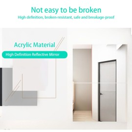 Home Use Soft Acrylic Mirror Wall Decoration Waterproof Broken-Resistant High Definition Reflective Mirror