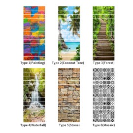 13PCS DIY Staircase Stickers Beautiful Scenery Pattern Self-Adhesive Stairway Decals Removable Staircase Steps Stickers for Home Staircase Decorations