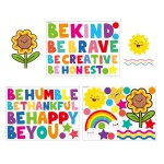 3 Sheets Cute Wall Decals DIY English Inspirational Phrases Theme Boys Kids Room Wall Stickers Removable Vinyl Wall Art Decor for Home Kindergarten Nursery Decorations