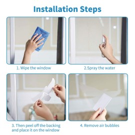 4 Sheets Anti-Collision Window Stickers DIY Butterfly Theme Window Clings Removable PVC Glass Stickers for Bird Strikes