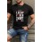 Black Poker Cards Letter Graphic Print Men's Tee
