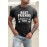 Gray Best Friends Wine Bottle Graphic Print Short Sleeve Men's T Shirt