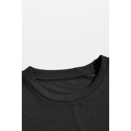 Gray Cat Letter Graphic Print Short Sleeve Men's T Shirt