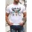 White Wild Soul Western Graphic Print Slim Fit Men's T Shirt