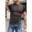 Gray Jesus Cross Three Nails Christian Vintage Men Tee