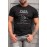 Black PAPA Letters Graphic Print Slim Fit Men's T Shirt