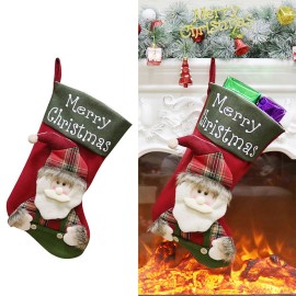 Christmas New Style Creative Christmas Socks Gift Bag Christmas Tree Pendant Christmas Decoration  For Christmas Party Decorating