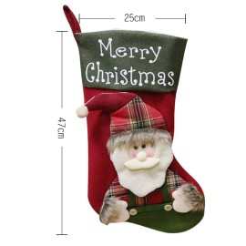 Christmas New Style Creative Christmas Socks Gift Bag Christmas Tree Pendant Christmas Decoration  For Christmas Party Decorating