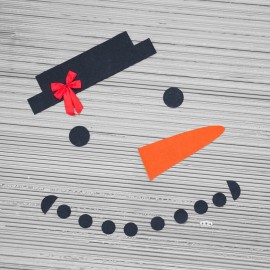 DIY Christmas Snowman Decoration 16 Piece Set Outdoor Garage Door Decoration