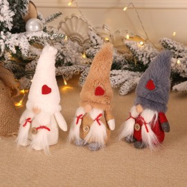 Christmas Decoration Doll Couple Forest Man Standing Pose Doll Christmas Tree Party Decoration