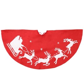 40 Inch Christmas Tree Skirt Reusable Xmas Tree Skirt for Christmas Decorations Happy Thanksgiving Day Wedding Holiday Festivals Gift