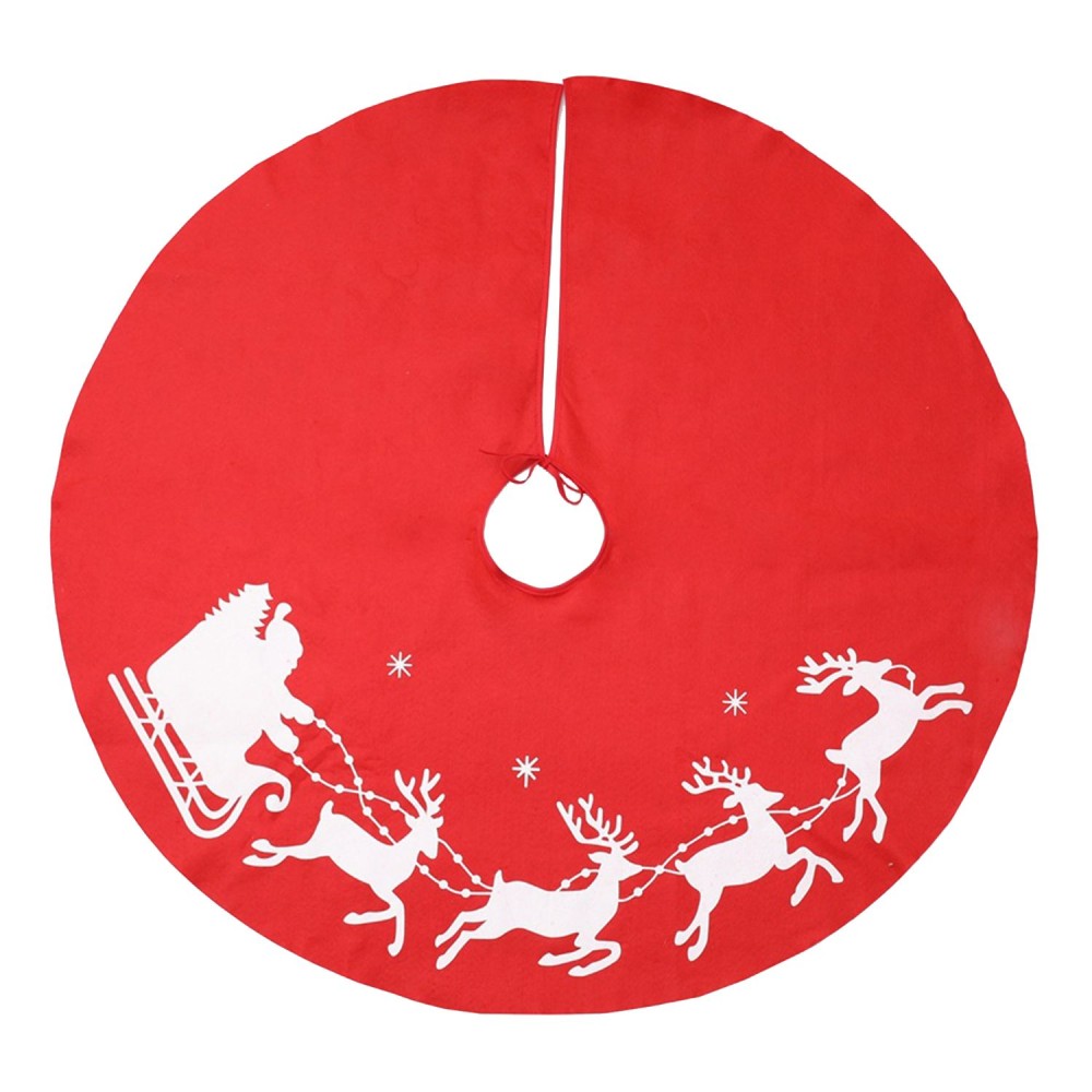 40 Inch Christmas Tree Skirt Reusable Xmas Tree Skirt for Christmas Decorations Happy Thanksgiving Day Wedding Holiday Festivals Gift