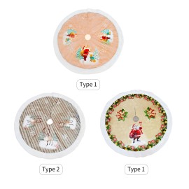 38 Inch Large Christmas Tree Skirt Reusable Xmas Tree Skirt for Christmas Decorations Tree Ornaments Holiday Festivals Gift Home Decorations