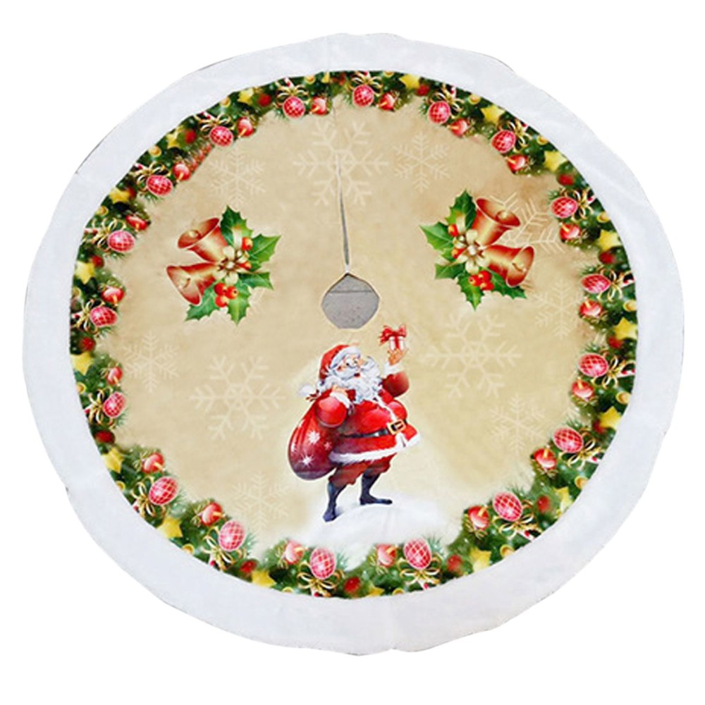 38 Inch Large Christmas Tree Skirt Reusable Xmas Tree Skirt for Christmas Decorations Tree Ornaments Holiday Festivals Gift Home Decorations