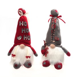 Forest Elder Ornament with Light Rudolph the Gnome Faceless Doll Ornament Christmas Decoration Holiday Decoration Home Ornament Red Hat