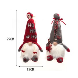 Forest Elder Ornament with Light Rudolph the Gnome Faceless Doll Ornament Christmas Decoration Holiday Decoration Home Ornament Red Hat