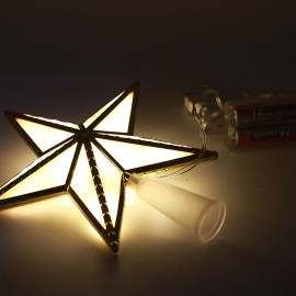 Christmas Tree Topper Ornaments for Xmas Christmas Tree Lighted Star Tree Topper USB & Battery Powered LED Treetop for Xmas Tree Party Decoration