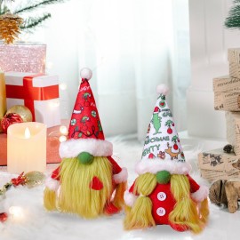 Christmas Gnome Plush Doll Decoration Elf Ornament Christmas Party Gifts Winter Ornament Winter Dinner Table Decor for Holiday Festivals