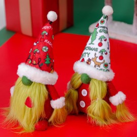 Christmas Gnome Plush Doll Decoration Elf Ornament Christmas Party Gifts Winter Ornament Winter Dinner Table Decor for Holiday Festivals