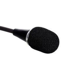 Mini Flexible Microphone 3.5MM Microphone Omni-Directional Condenser Microphone Superb Sound for Audio and Video Recording Black