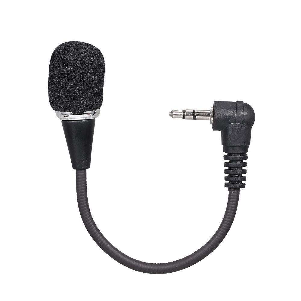 Mini Flexible Microphone 3.5MM Microphone Omni-Directional Condenser Microphone Superb Sound for Audio and Video Recording Black