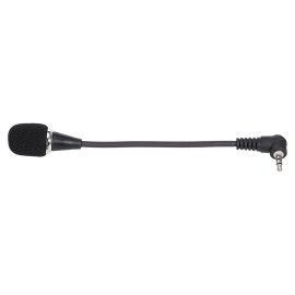 Mini Flexible Microphone 3.5MM Microphone Omni-Directional Condenser Microphone Superb Sound for Audio and Video Recording Black
