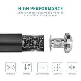 Professional BM700 Condenser Microphone Sound Recording Microphone Mic KTV Singing Studio Recording Kit Black+Gold