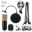 Professional BM700 Condenser Microphone Sound Recording Microphone Mic KTV Singing Studio Recording Kit Black+Gold