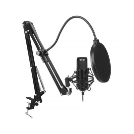 USB 192kHZ/24bit Podcast Recording Microphone Kit Professional Condenser Studio Broadcasting MIC with Stand Plug & Play For Gaming Chatting Speech