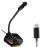TSP201 Desktop Capacitive Microphone USB Noise Reduction Computer Microphone with RGB Light Effect for Gaming Live Streaming​​