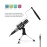 Multifunctional Condenser Microphone Recording Microphone Kit 3.5mm Mobile Phone Computer Karaoke Voice Microphone with Tripod