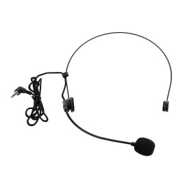 Uni-Directional Head-mounted Headworn Headset Microphone Mic Flexible Wired Boom for Voice Amplifier Amp Loudspeaker