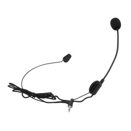 Uni-Directional Head-mounted Headworn Headset Microphone Mic Flexible Wired Boom for Voice Amplifier Amp Loudspeaker