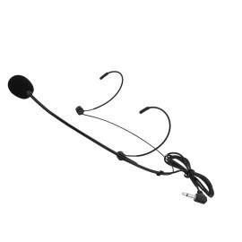 Uni-Directional Head-mounted Headworn Headset Ear-hook Microphone Mic Flexible Wired Boom for Voice Amplifier Amp Loudspeaker