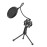 Mini Desktop Microphone Tripod Stand with Shock Mount Mic Holder Pop Filter for Studio Recording Online Broadcasting Chatting Singing Meeting