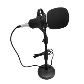 BM-800 Condenser Microphone Portable High Sensitivity Low Noise Mic Kit for Computer Mobile Phone Studio Live Stream Broadcasting Recording with Round Disk Support