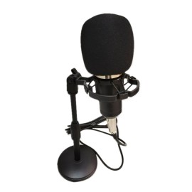 BM-800 Condenser Microphone Portable High Sensitivity Low Noise Mic Kit for Computer Mobile Phone Studio Live Stream Broadcasting Recording with Round Disk Support