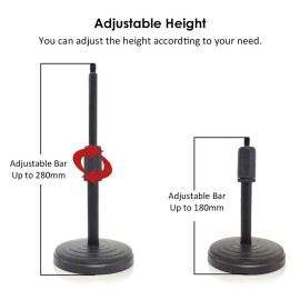 BM-800 Condenser Microphone Portable High Sensitivity Low Noise Mic Kit for Computer Mobile Phone Studio Live Stream Broadcasting Recording with Round Disk Support