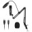 Studio Recording USB Condenser Microphone Mic Kit with Adjustable Suspension Scissor Arm Stand Pop Filter Windscreen USB Cable for Music Recording Online Chatting Singing   Network Broadcast Live Streaming