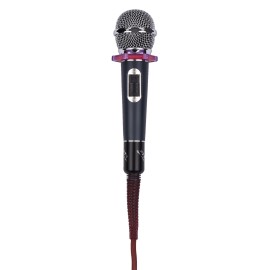 Dynamic Handheld Cardioid Condenser Microphone Wired Mic 4.5m/15ft Cable 6.35mm Plug for Music Singing Karaoke Stage Live Performance