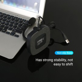 USB Computer Voice Microphone Desktop Conference Live Microphone Video Game Condenser Microphone Omnidirectional 360-degree Pickup Adjustable Shaft